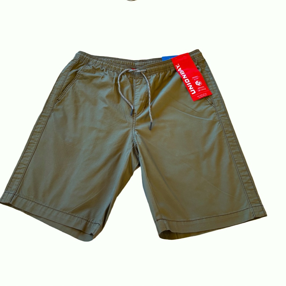UNIONBAY Olive Cotton Drawstring Shorts Large NWT